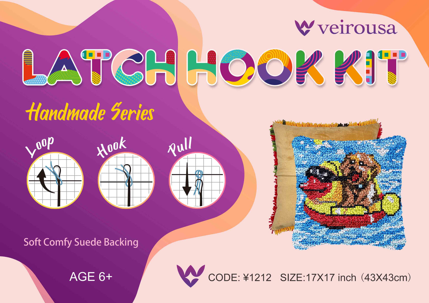 Kit de coussin à loquet Splashing Teddy Puppy