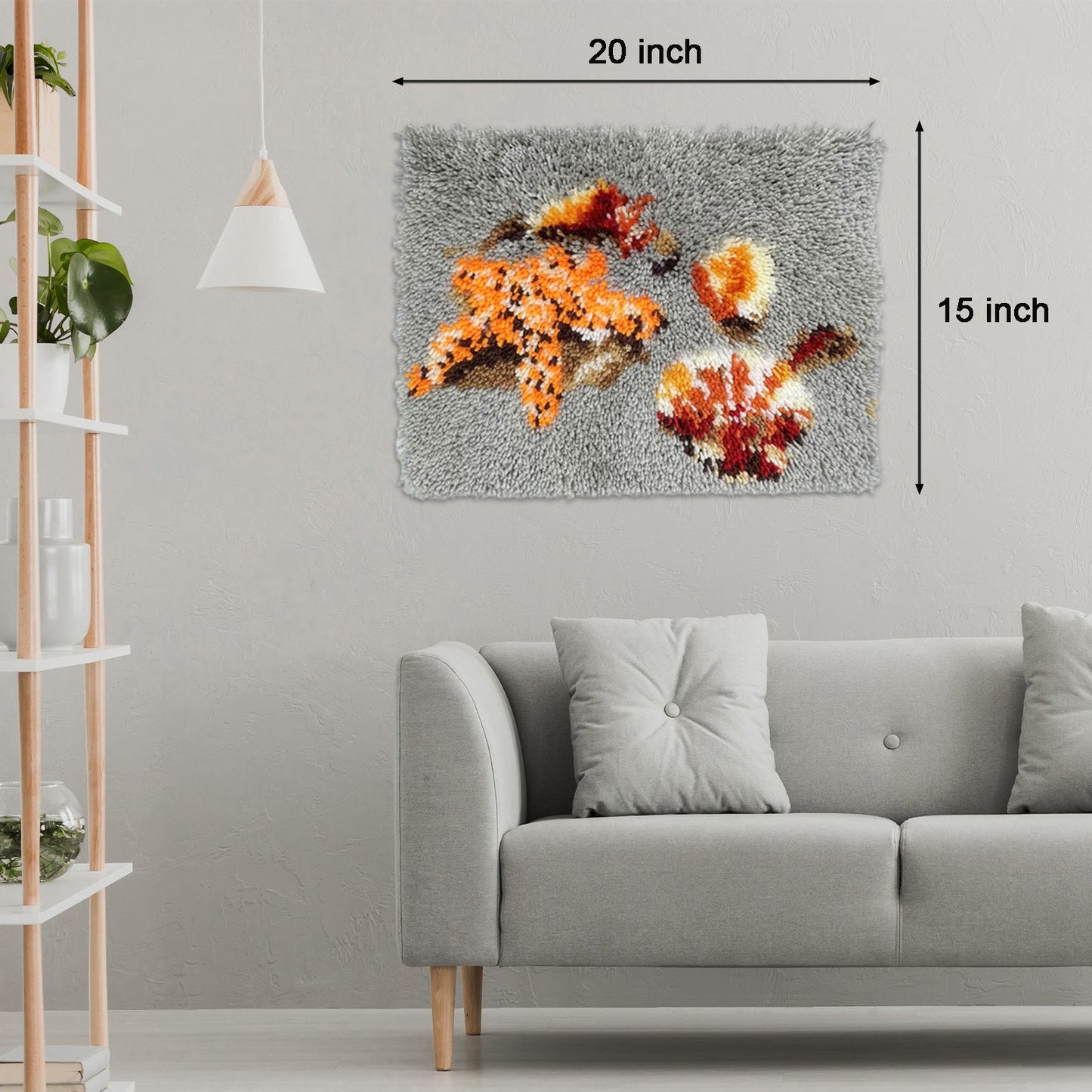 Kit de tapis à crochets « Coquillages sur la plage »