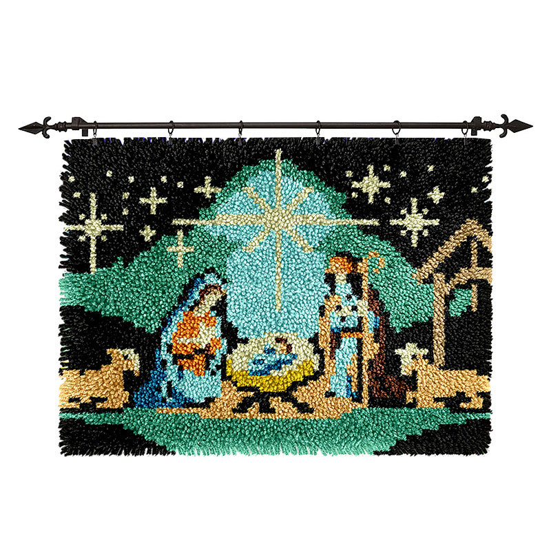 Christmas Nativity Scene Rug Latch Hook Kits