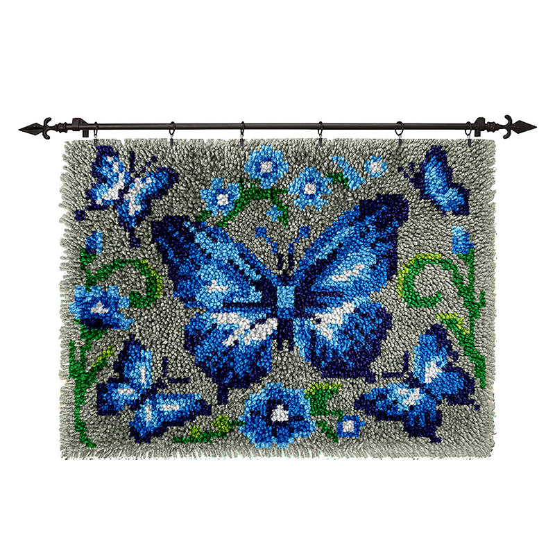 Magical Butterfly- Latch Hook Rug Kit