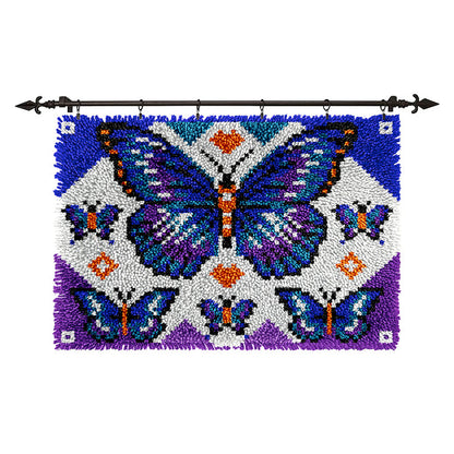 Magical Butterfly Latch Hook Rug Kit