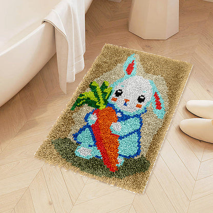 Cute Rabbit Latch Hook Rug Kit