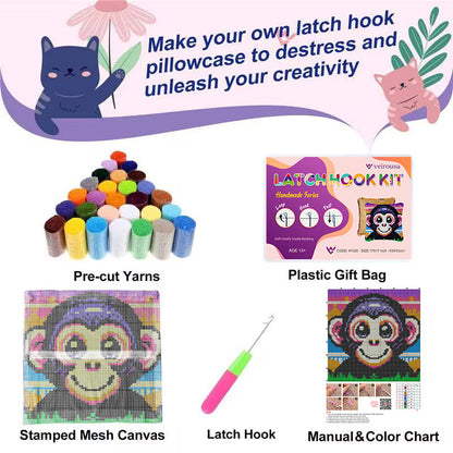 Gorila Sonriente - Kit de Almohada con Gancho