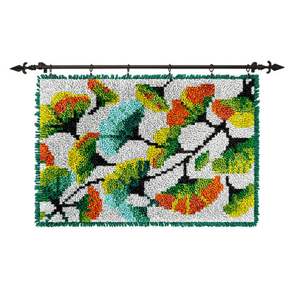 Ginkgo Leaf Latch Hook Rug Kit