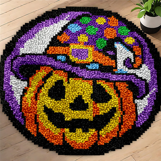Halloween Pumpkin - Latch Hook Rug Kits
