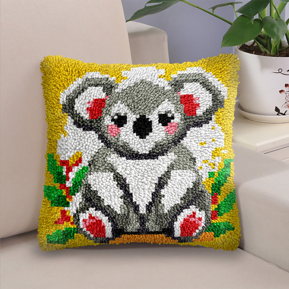 Koala Baby Latch Hook Pillow Kit for Adult, Beginner and Kid
