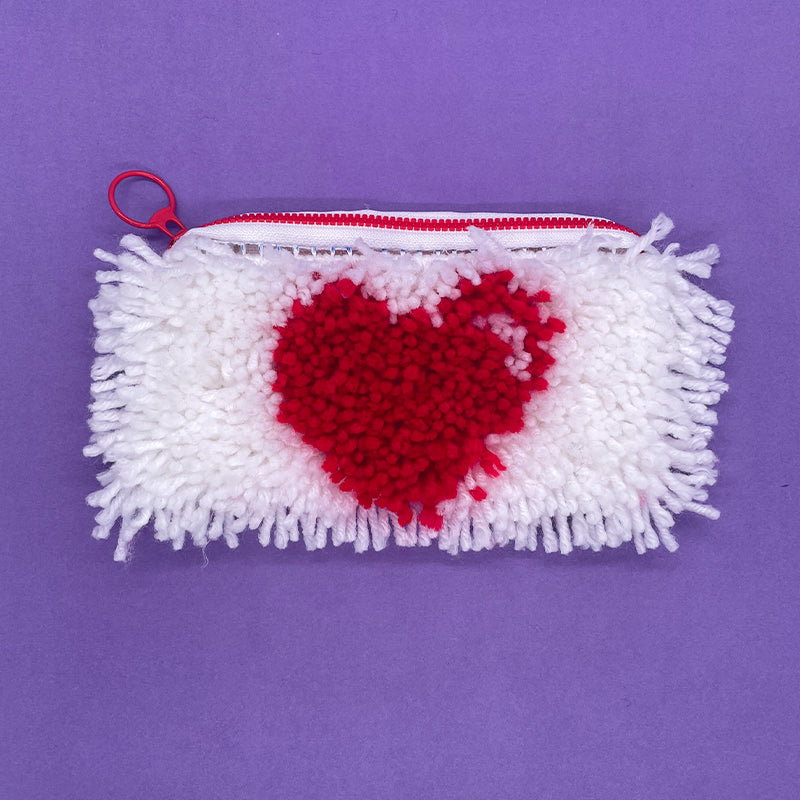 Strawberry, Banana and Heart - Pencil Case Latch Hook Kits