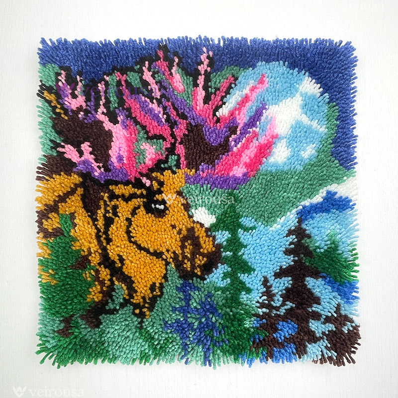 Moonlight Moose - Kit d'oreiller à crochet