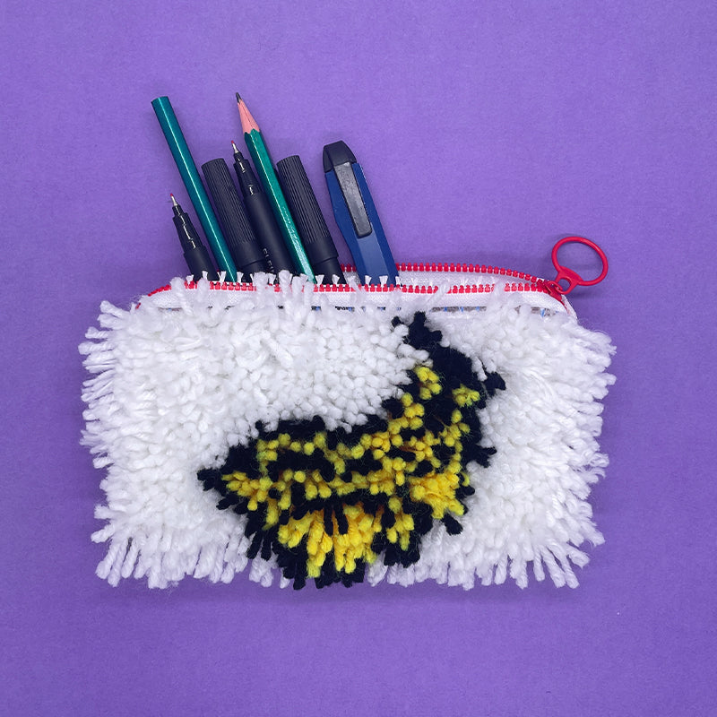 Strawberry, Banana and Heart - Pencil Case Latch Hook Kits