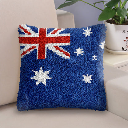 Australian Flag Latch Hook Pillow Kit