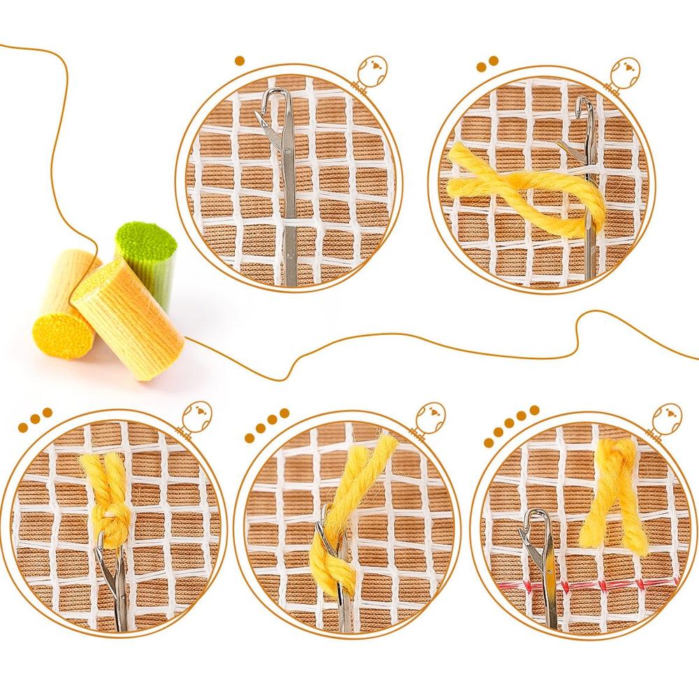 No War Pillowcase Latch Hook Kit for Adult, Beginner and Kid