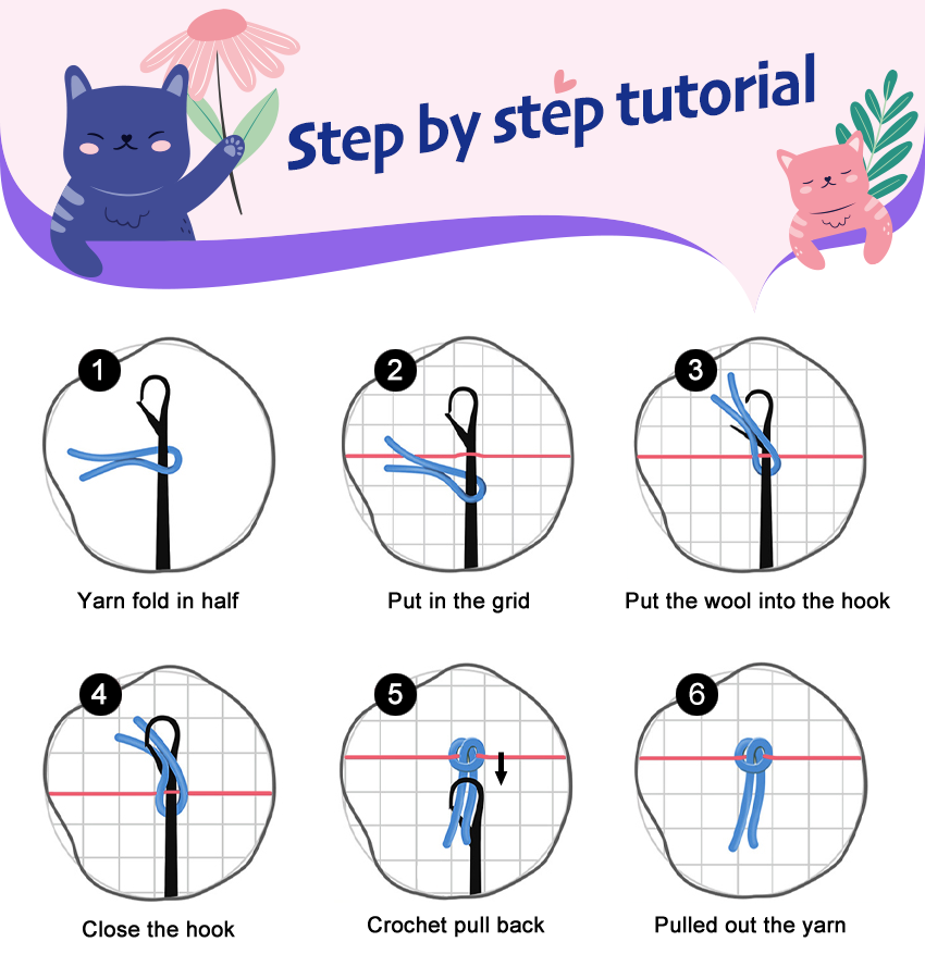 Kit de coussin à crochet Naughty Frog pour adultes, débutants et enfants