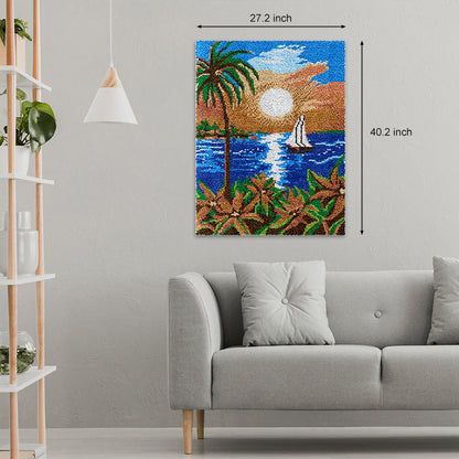 [Large Size] Sunset Latch Hook Rug Kit