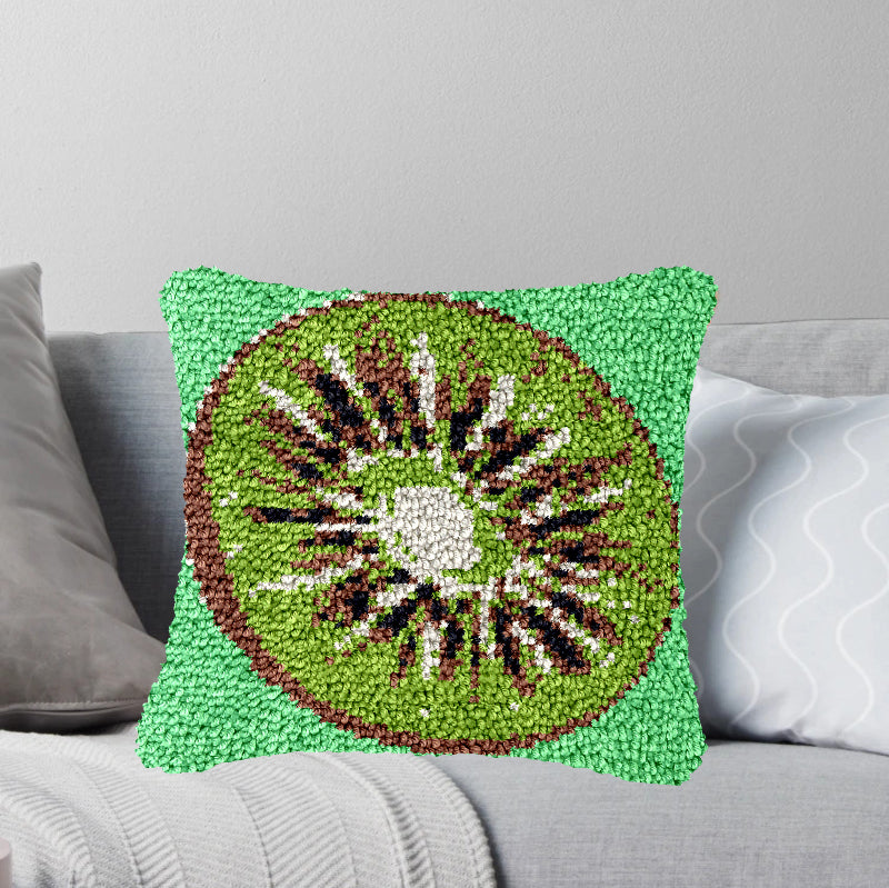 Kit de coussin à crochet en forme d'avocat pour adultes, débutants et enfants