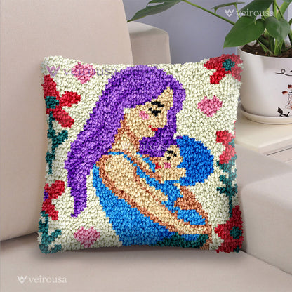 A Mother’s Love Latch Hook Pillow Kit