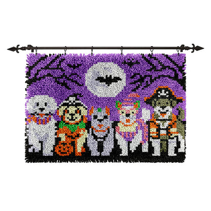 Cachorros de Halloween - Kit de gancho para alfombra