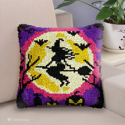 Halloween Night Latch Hook Pillow Kit