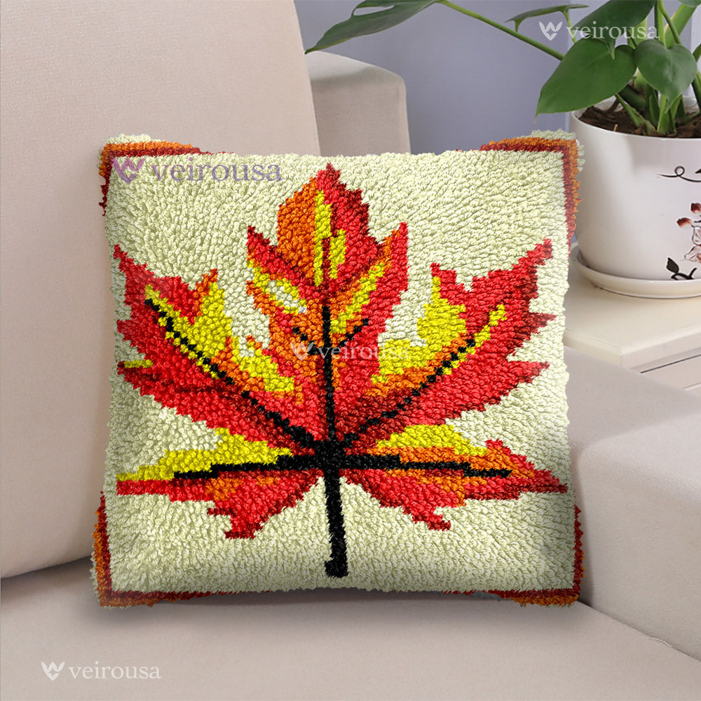 A Maple Leaf - Latch Hook Pillow Kit
