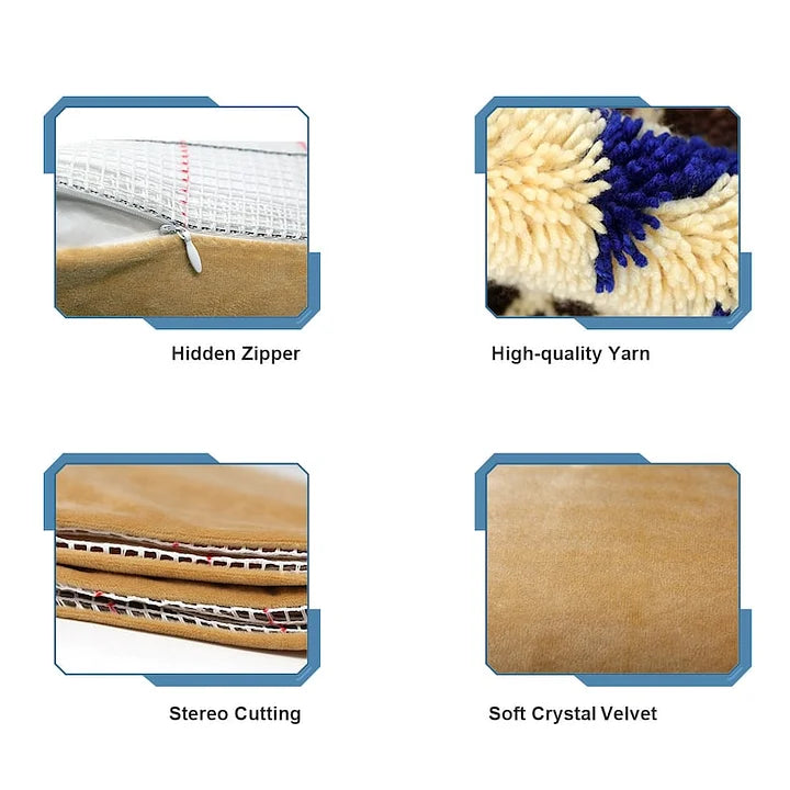 Kit de coussin à crochet en forme d'avocat pour adultes, débutants et enfants