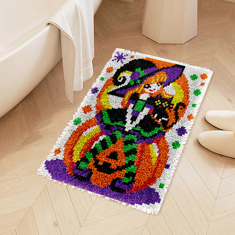 Halloween Wanda Witch - Latch Hook Rug Kits