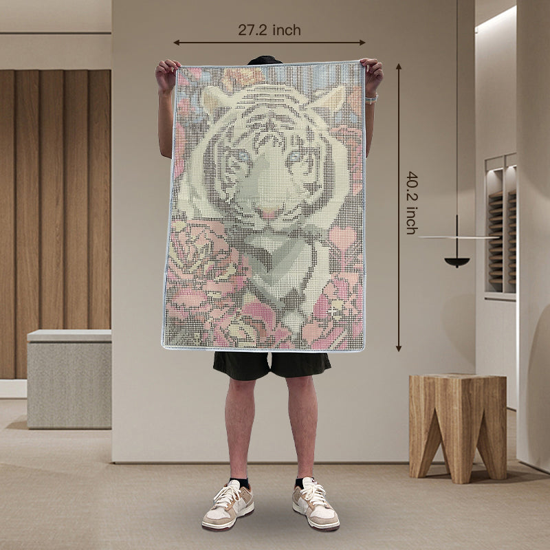 [Large Size] Cute Cat - Latch Hook Rug Kit