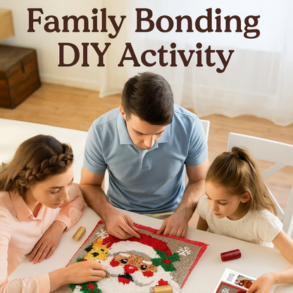 Purple Butterfly Latch Hook Pillow Kit