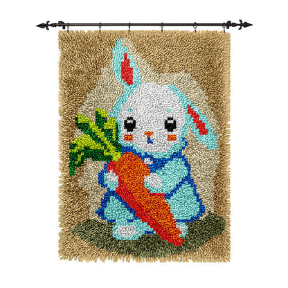 Veirousa Cute Rabbit Latch Hook Rug Kit