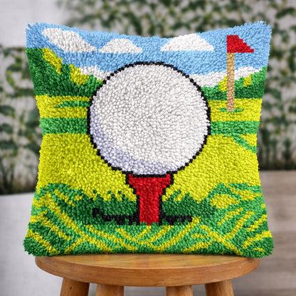Veirousa Golf Latch Hook Pillow Kit