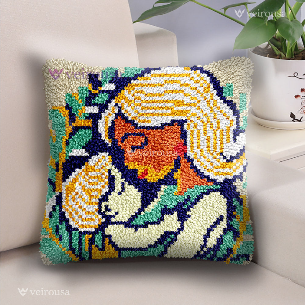 Veirousa Kind Mother Latch Hook Pillow Kit