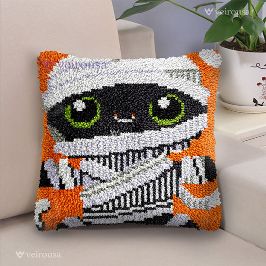 Veirousa Mummy Halloween Latch Hook Pillow Kit