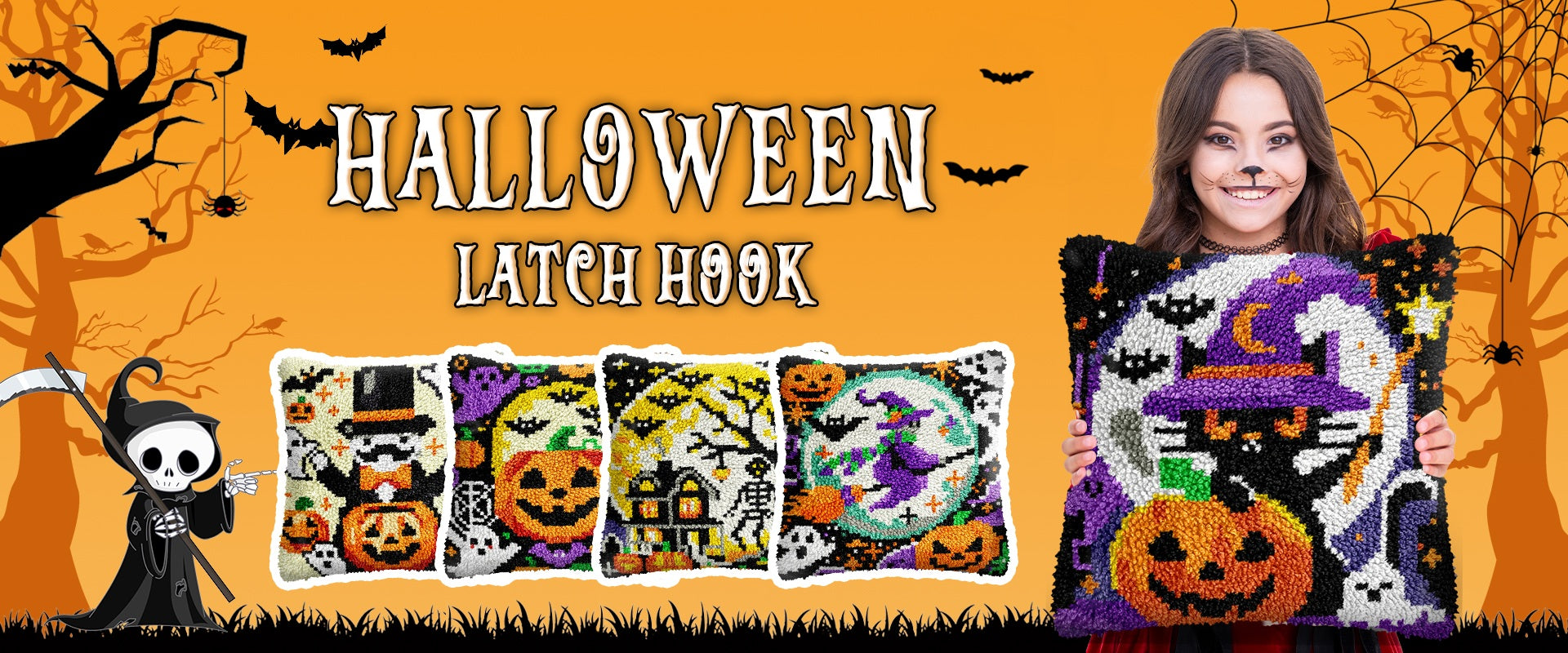 veirousa halloween latch hook kit